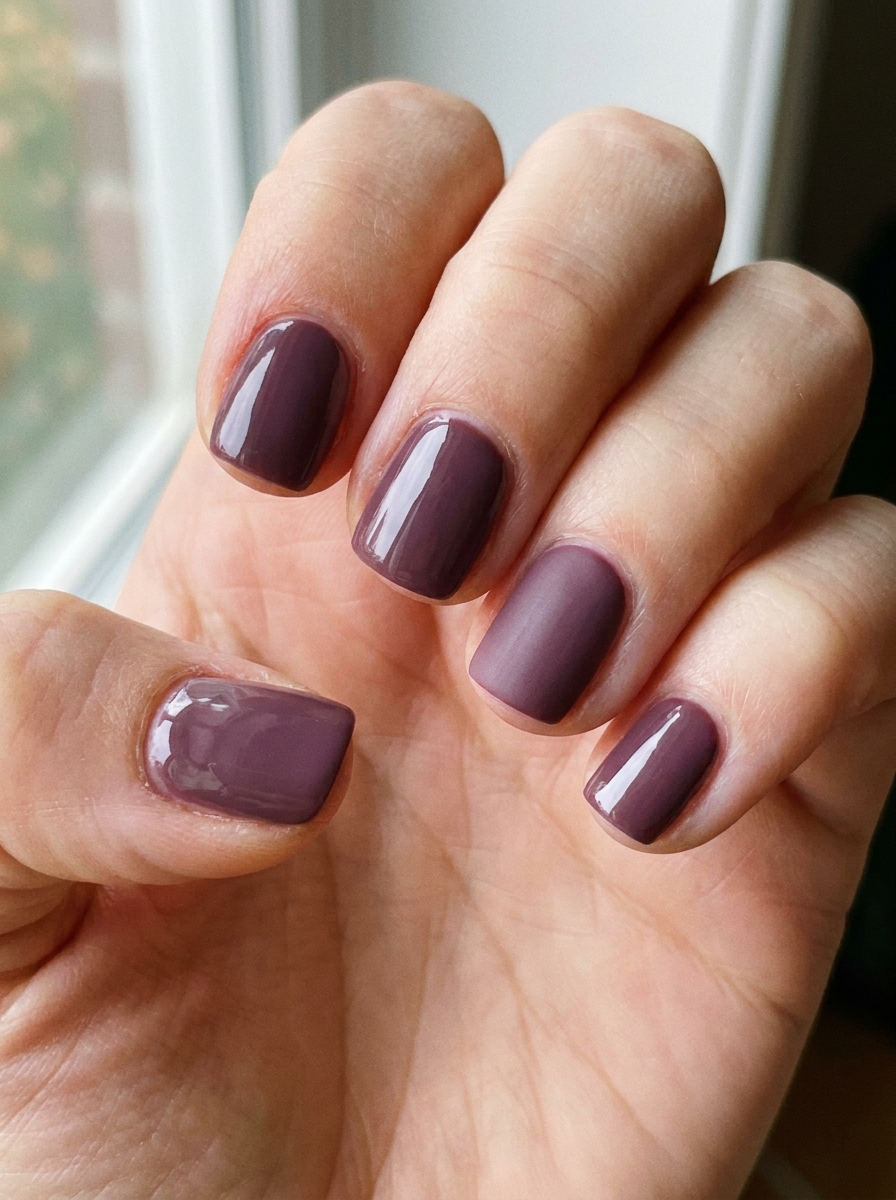 Matte Accent Nail als Einfache Nageldesigns Inspiration 2026